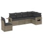 Set de muebles de jardín 6 pzas y cojines ratán sintético gris de , Conjuntos de jardín - Ref: Foro24-3220229, Precio: 380,92...