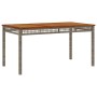 Set comedor de jardín 5 piezas con cojines ratán sintético gris de , Conjuntos de jardín - Ref: Foro24-3213571, Precio: 333,8...