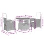 Set comedor de jardín 3 pzas con cojines ratán sintético beige de , Conjuntos de jardín - Ref: Foro24-3277349, Precio: 334,70...