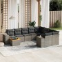 Set de sofás de jardín 10 pzas con cojines ratán sintético gris de , Conjuntos de jardín - Ref: Foro24-3257943, Precio: 623,5...