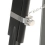 Lámpara de suelo con trípode madera maciza mango negro 171 cm de vidaXL, Lámparas - Ref: Foro24-286105, Precio: 204,68 €, Des...