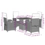 Set de muebles jardín 5 pzas con cojines ratán sintético negro de , Conjuntos de jardín - Ref: Foro24-3277314, Precio: 516,04...