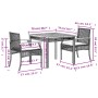 Set comedor de jardín 3 pzas con cojines ratán sintético beige de , Conjuntos de jardín - Ref: Foro24-3213578, Precio: 213,37...