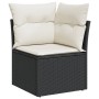 Set sofás de jardín 14 pzas con cojines ratán sintético negro de , Conjuntos de jardín - Ref: Foro24-3226532, Precio: 821,98 ...