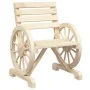 Silla de jardín de madera maciza de abeto 58x58x78,5 cm de , Sillas de jardín - Ref: Foro24-365099, Precio: 90,44 €, Descuent...