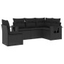 Set de muebles de jardín 5 pzas y cojines ratán sintético negro de , Conjuntos de jardín - Ref: Foro24-3220164, Precio: 345,2...
