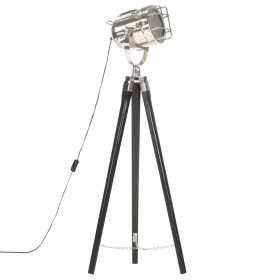 Lámpara de suelo con trípode madera maciza de mango negro 97 cm de vidaXL, Lámparas - Ref: Foro24-286110, Precio: 95,95 €, De...