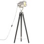 Lámpara de suelo con trípode madera maciza de mango negro 97 cm de vidaXL, Lámparas - Ref: Foro24-286110, Precio: 95,95 €, De...