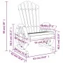 Adirondack garden armchairs 2 pcs solid fir wood by , Garden chairs - Ref: Foro24-365092, Price: 214,88 €, Discount: %
