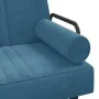 Sofá cama en forma de L terciopelo azul 260x140x70 cm de , Sofás - Ref: Foro24-3157241, Precio: 413,49 €, Descuento: %