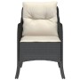 Sillones de jardín con cojines 2 uds ratán sintético negro de , Sillas de jardín - Ref: Foro24-365144, Precio: 193,78 €, Desc...