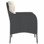 Sillones de jardín con cojines 2 uds ratán sintético negro de , Sillas de jardín - Ref: Foro24-365144, Precio: 193,78 €, Desc...