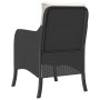Sillones de jardín con cojines 2 uds ratán sintético negro de , Sillas de jardín - Ref: Foro24-365144, Precio: 193,78 €, Desc...