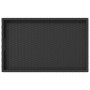 Mesa con bandeja plegable ratán sintético negro 65x40x75 cm de , Mesas de jardín - Ref: Foro24-365127, Precio: 44,39 €, Descu...