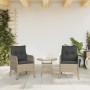 Sillones de jardín con cojines 2 uds ratán sintético gris de , Sillas de jardín - Ref: Foro24-365150, Precio: 195,04 €, Descu...