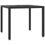 Set comedor de jardín 3 pzas con cojines ratán sintético negro de , Conjuntos de jardín - Ref: Foro24-3211848, Precio: 297,58...