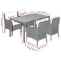 Set de muebles jardín 5 pzas con cojines ratán sintético negro de , Conjuntos de jardín - Ref: Foro24-3211862, Precio: 563,74...