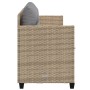 Tumbona con cojines ratán sintético beige de , Tumbonas - Ref: Foro24-368329, Precio: 216,67 €, Descuento: %