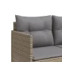 Tumbona con cojines ratán sintético beige de , Tumbonas - Ref: Foro24-368329, Precio: 212,97 €, Descuento: %