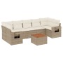 Juego de sofás de jardín con cojines beige 8 pzas ratán PE de , Conjuntos de jardín - Ref: Foro24-3256807, Precio: 541,44 €, ...