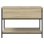 Mesa de centro madera ingeniería metal roble Sonoma 70x50x50cm de , Mesas de centro - Ref: Foro24-845342, Precio: 53,41 €, De...