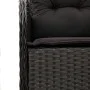 Set de comedor de jardín 7 pzas y cojines ratán sintético negro by , Garden sets - Ref: Foro24-3211925, Price: 759,61 €, Disc...