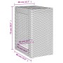 Mesa auxiliar jardín tapa madera ratán PE gris 60x40x75 cm de , Mesas de jardín - Ref: Foro24-366304, Precio: 86,79 €, Descue...