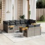 Set de sofás de jardín 10 pzas con cojines ratán sintético gris de , Conjuntos de jardín - Ref: Foro24-3227159, Precio: 590,4...