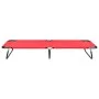 Klappbare Sonnenliege aus rotem Stahl von vidaXL, Liegen - Ref: Foro24-47756, Preis: 58,48 €, Rabatt: %