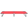 Tumbona plegable acero roja de vidaXL, Tumbonas - Ref: Foro24-47756, Precio: 56,29 €, Descuento: %