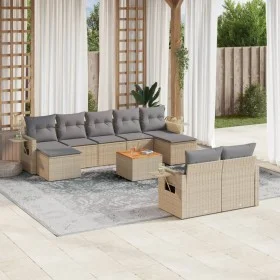 Juego de sofás jardín con cojines beige 10 pzas ratán sintético by , Modular outdoor sofas - Ref: Foro24-3224778, Price: 582,...