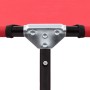 Tumbona plegable acero roja de vidaXL, Tumbonas - Ref: Foro24-47756, Precio: 56,29 €, Descuento: %