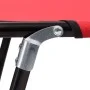 Klappbare Sonnenliege aus rotem Stahl von vidaXL, Liegen - Ref: Foro24-47756, Preis: 58,48 €, Rabatt: %