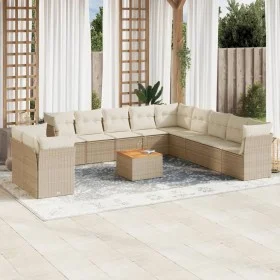 Set de sofás de jardín 12 pzas y cojines ratán sintético marrón de , Conjuntos de jardín - Ref: Foro24-3256058, Precio: 844,8...