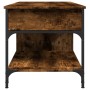 Mesa de centro madera ingeniería metal roble humo 100x50x50 cm de , Mesas de centro - Ref: Foro24-845368, Precio: 81,41 €, De...