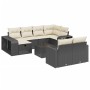 Set de sofás de jardín 11 pzas y cojines ratán sintético negro de , Conjuntos de jardín - Ref: Foro24-3266246, Precio: 548,20...