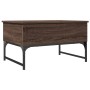 Mesa de centro madera ingeniería metal marrón roble 70x50x40 cm de , Mesas de centro - Ref: Foro24-845375, Precio: 64,18 €, D...