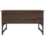 Mesa de centro madera ingeniería metal marrón roble 70x50x40 cm de , Mesas de centro - Ref: Foro24-845375, Precio: 64,18 €, D...