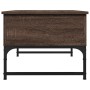 Mesa de centro madera ingeniería metal marrón roble 70x50x40 cm de , Mesas de centro - Ref: Foro24-845375, Precio: 64,18 €, D...
