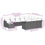 Set de sofás de jardín 11 pzas y cojines ratán sintético gris de , Conjuntos de jardín - Ref: Foro24-3219520, Precio: 644,45 ...