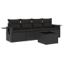Set de muebles de jardín 5 pzas y cojines ratán sintético negro de , Conjuntos de jardín - Ref: Foro24-3219884, Precio: 308,8...
