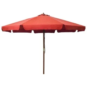 Sombrilla de jardín con palo de madera terracota 330 cm de vidaXL, Sombrillas - Ref: Foro24-47217, Precio: 127,51 €, Descuent...