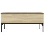 Mesa de centro madera ingeniería metal roble Sonoma 100x50x45cm de , Mesas de centro - Ref: Foro24-845412, Precio: 57,00 €, D...