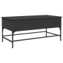 Mesa de centro madera de ingeniería y metal negro 100x50x45 cm de , Mesas de centro - Ref: Foro24-845396, Precio: 60,17 €, De...