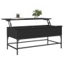 Mesa de centro madera de ingeniería y metal negro 100x50x45 cm de , Mesas de centro - Ref: Foro24-845396, Precio: 60,17 €, De...