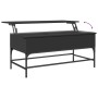 Mesa de centro madera de ingeniería y metal negro 100x50x45 cm de , Mesas de centro - Ref: Foro24-845396, Precio: 60,17 €, De...