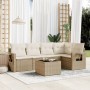 Juego de sofás jardín con cojines 6 pzas ratán sintético beige de , Conjuntos de jardín - Ref: Foro24-3220137, Precio: 401,91...