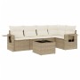 Juego de sofás jardín con cojines 6 pzas ratán sintético beige de , Conjuntos de jardín - Ref: Foro24-3220137, Precio: 401,91...