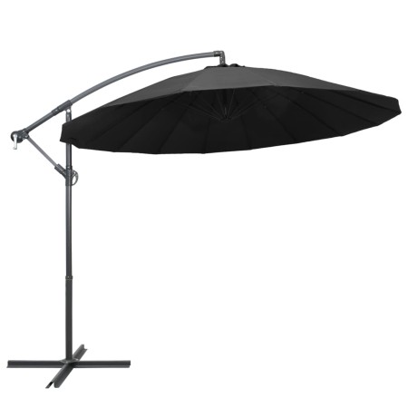Sombrilla colgante con palo de aluminio gris antracita 3 m de vidaXL, Sombrillas - Ref: Foro24-47222, Precio: 132,93 €, Descu...