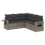 Juego de sofás jardín con cojines 5 pzas ratán sintético gris de , Conjuntos de jardín - Ref: Foro24-3220149, Precio: 325,82 ...